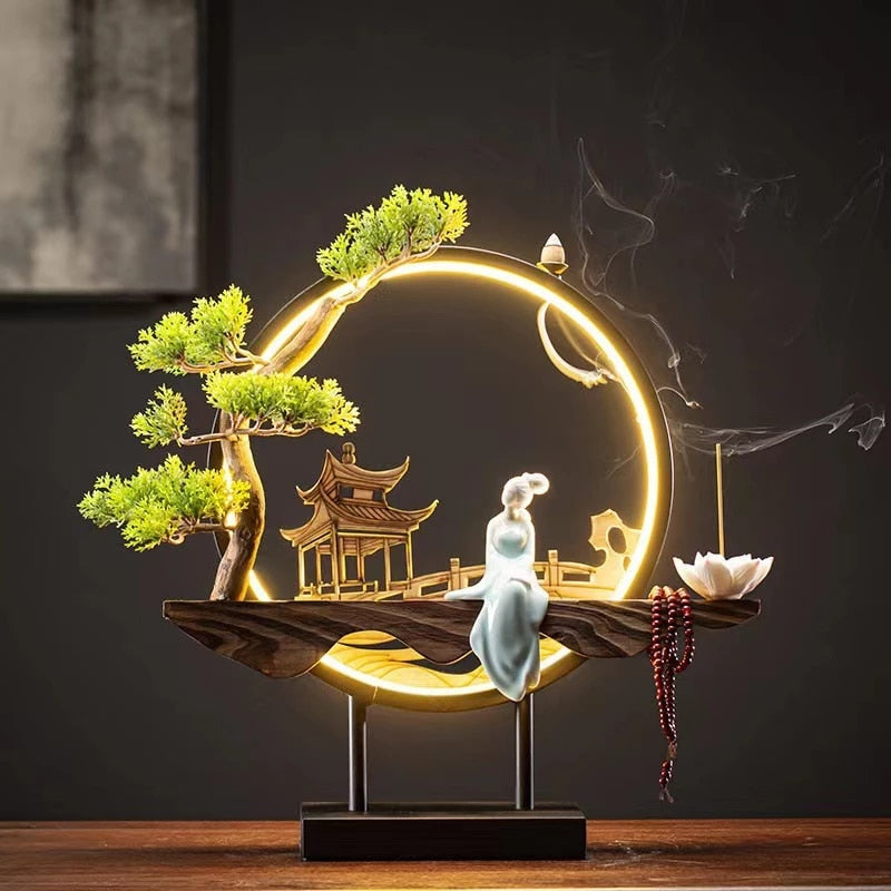 Incense Burner Table Lamp